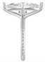 Custom Pave Compass Prong Setting