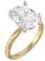 Custom Two Tone Solitare Setting