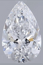 2.10ct Pear Cut Lab Grown Diamond D VVS2