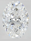 2.95ct Oval Cut Lab Grown Diamond D VVS1
