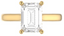 2.1mm Cathedral Solitaire Setting with Hidden Halo