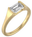 Custom East-West Solitaire Setting