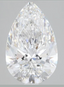 3.90ct Pear Cut Lab Grown Diamond F VS1