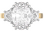 Custom Three Stone Half Moon Setting