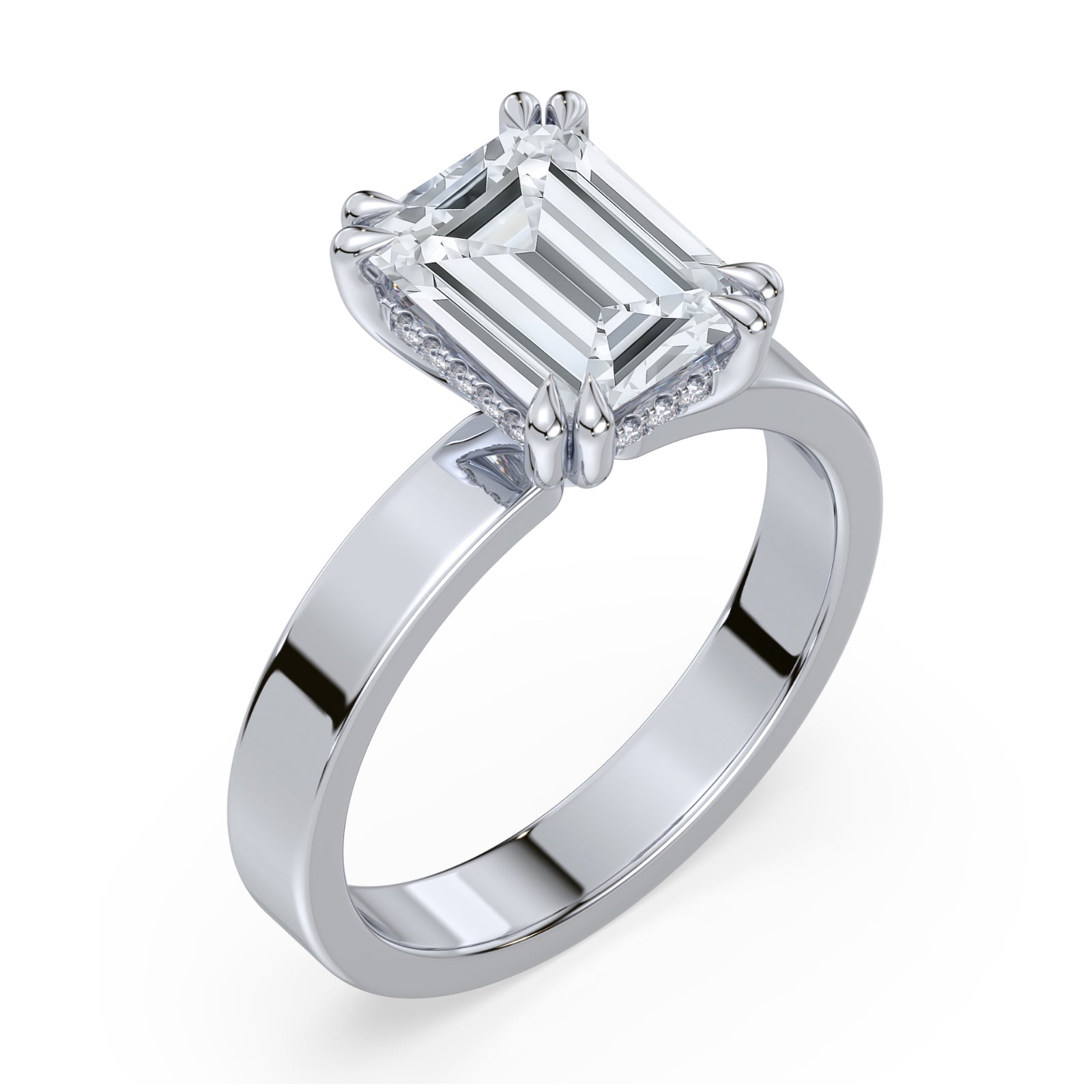 lm-preview|junie-double-claw-prong-hidden-halo-solitaire-setting|white|emerald