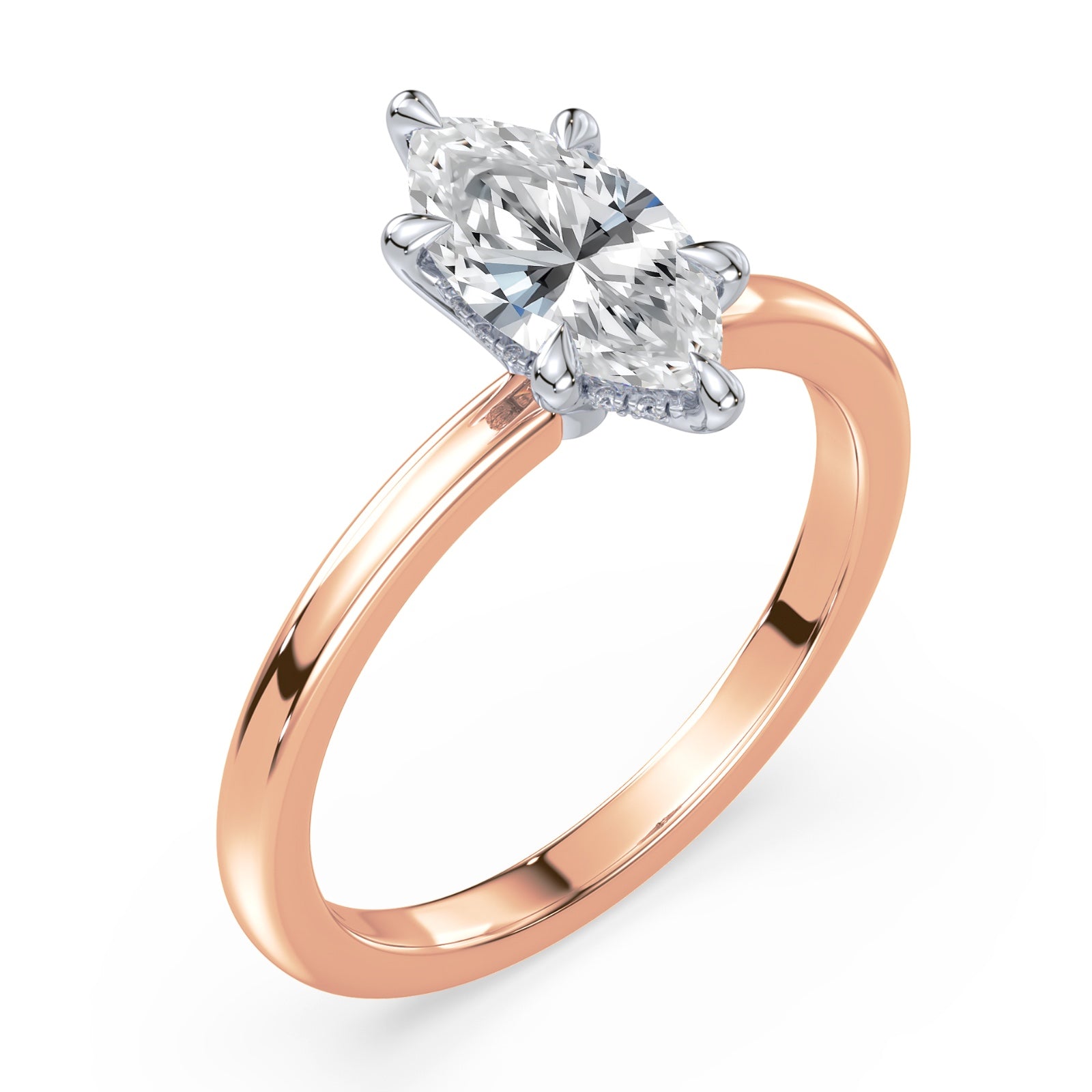 Olivia Hidden Halo Solitaire Setting